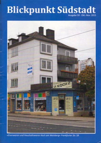 Blickpunkt Südstadt. Ausgabe 59, Oktober - November 2015.
