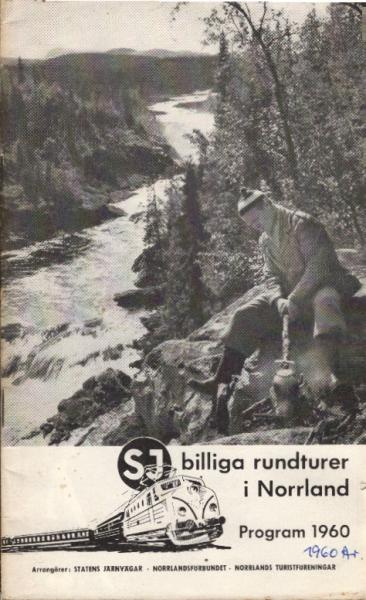 SJ billiga rundturer i Norddland Program 1960