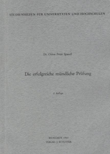 Die erfolgreiche mündliche Prüfung.