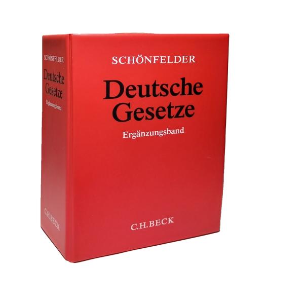 Schönfelder, Deutsche Gesetze Ergänzungsband EL 1 (Rechtsstand; Februar 2002)