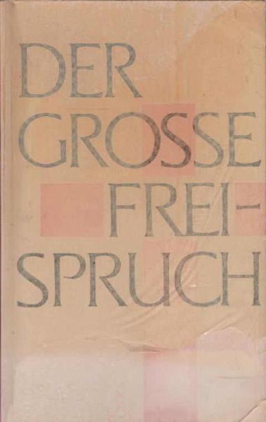 Der grosse Freispruch.