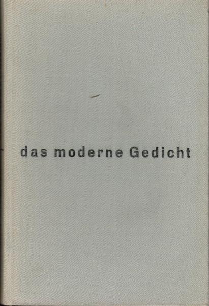 Das moderne Gedicht.
