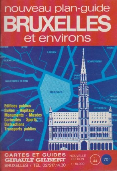 Nouveau plan-guide: Bruxelles et environs.