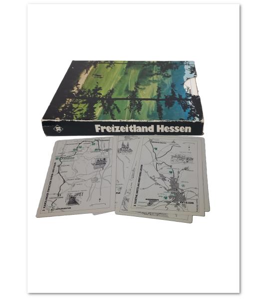 Freizeitland Hessen. Set von 50 Karten mit Wanderouten.