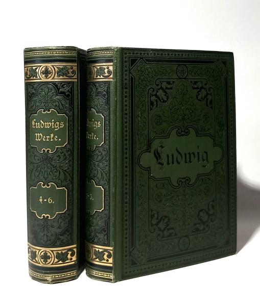Otto Ludwigs Werke in sechs Bänden. 2 Bücher.