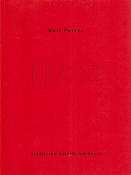 Ralf Peters : ["Geschenke an Architekten", Kunstforum Lenbachhaus München, 21.7. - 23.9.1995 ; "Temperatur der Räume", Städtische Galerie Nordhorn, 27.10. - 7.12.1995 ; anlässlich der Ausstellung "Ralf Peters - Temperatur der Räume", 27.10. bis 7.12.1995,