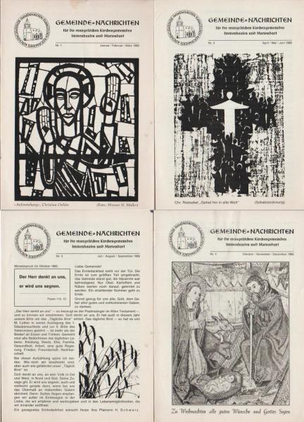 Gemeinde-Nachrichten für die evangelischen Kirchengemeinden Immenhausen und Mariendorf. 1983, Nr. 1 - 4.
