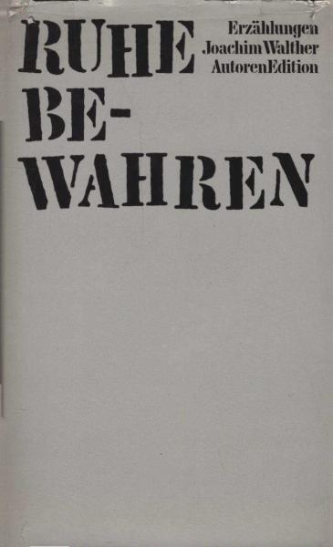 Ruhe bewahren : Erzählungen.