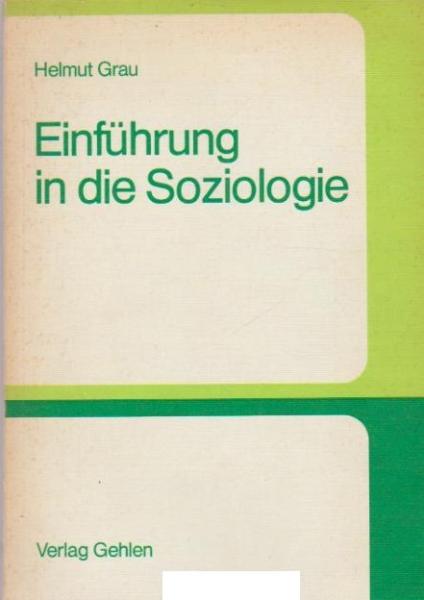 Einführung in die Soziologie.