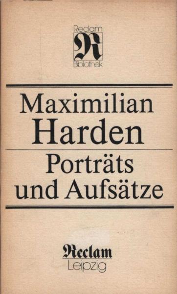 Porträts und Aufsätze.
