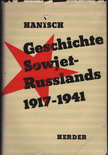 Geschichte Sowjetrusslands : 1917 - 1941.
