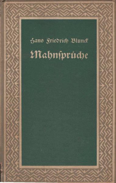Mahnsprüche.
