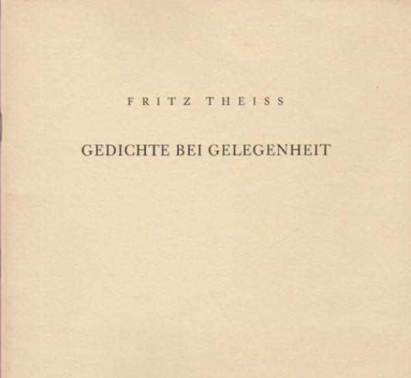 Gedichte bei Gelegenheit.