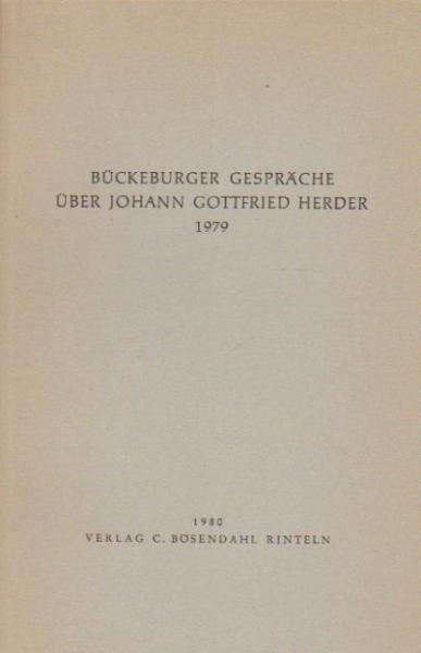 Einige Kirchengeschichtliche und Theologische Aspekte zur Herder-Forschung. Sonderdruck aus: Bückeburger Gespräche über Johann Gottfried Herder: Bückeburger Gespräche über Johann Gottfried Herder; Teil: [3]., 1979.