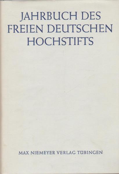 Jahrbuch des Freien Deutschen Hochstifts 1977.