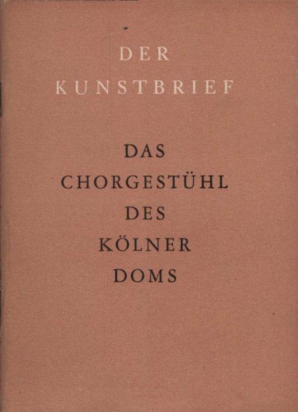 Das Chorgestühl des Kölner Doms.