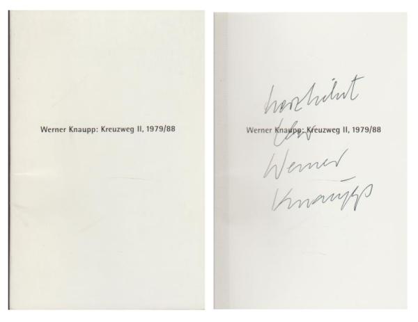 Kreuzweg II 1979-1988. Ein Zyklus mit vierzehn Gouachen und einer Objektkiste in den Städtischen Museen Heibronn.