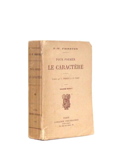 Pour former le caractère. Traduit par C. Thirion et M. Paris.