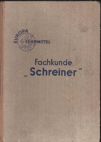 Fachkunde für Schreiner.