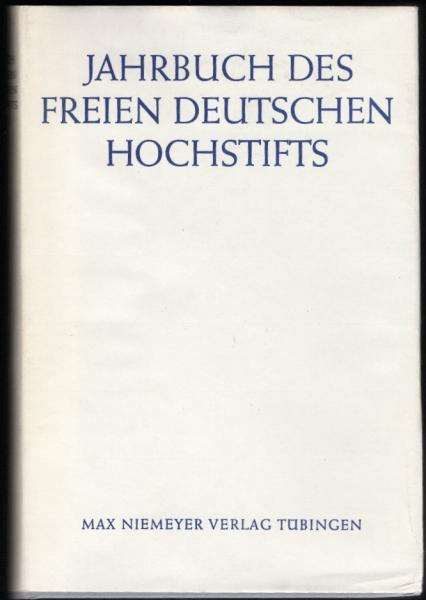 Jahrbuch des Freien Deutschen Hochstifts 1981