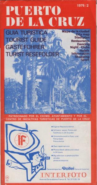 Puerto de la Cruz. Guia Turistica. Mapa de la ciudad (Faltprospekt)