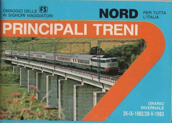 Principali Treni, Nord. Orario invernale 26-9-1982/28-5-1983