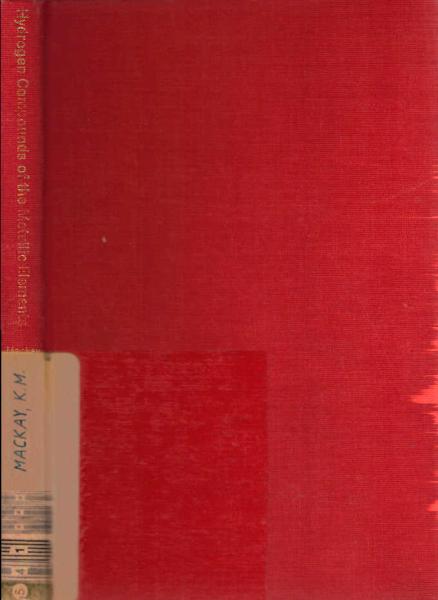 Hydrogen Compounds of the Metallic Elements