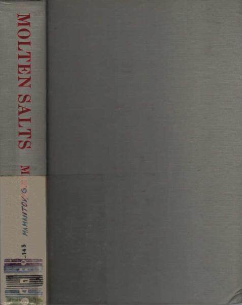 Molten salts, characterization and analysis.