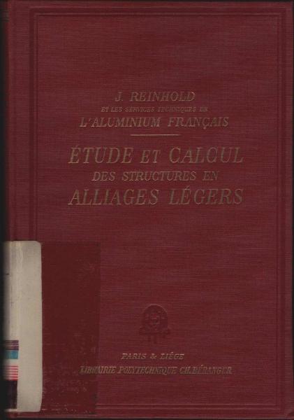 Étude et calcul des structures en alliages légers