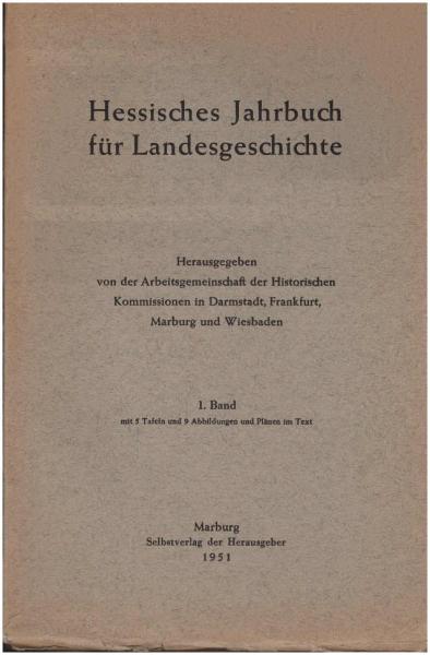 Hessisches Jahrbuch für Landesgeschichte ; Band I / 1951