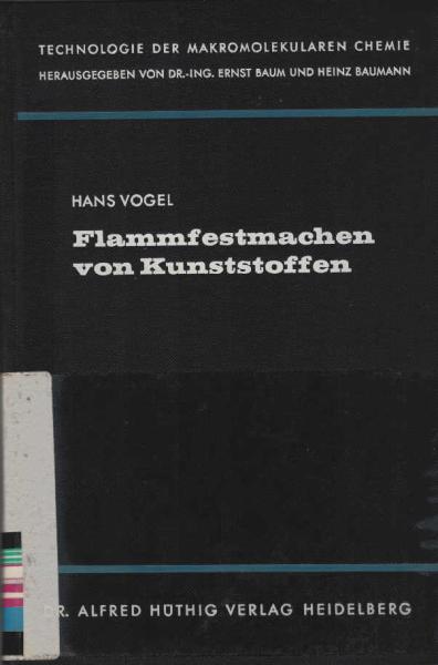 Flammfestmachen von Kunststoffen.