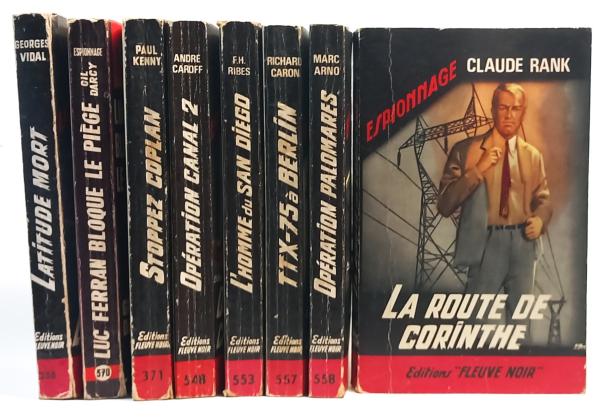 8 Bücher: Fleuve noir. Espionnage (collection littéraire).