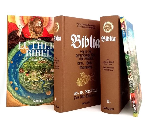 Die Luther-Bibel von 1534 aus der Werkstatt von Lucas Cranach. Vollständiger Nachdruck + Eine kulturhistorische Einführung (3 Bände im Schuber)