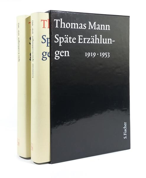 Thomas Mann, Große kommentierte Frankfurter Ausgabe. Werke, Briefe, Tagebücher, Teil: Späte Erzählungen 1919-1953.