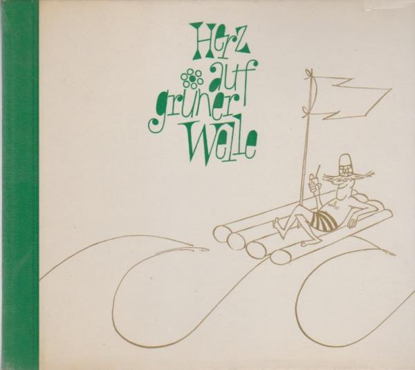 Herz auf grüner Welle.