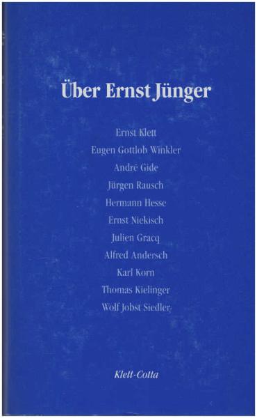 Über Ernst Jünger.