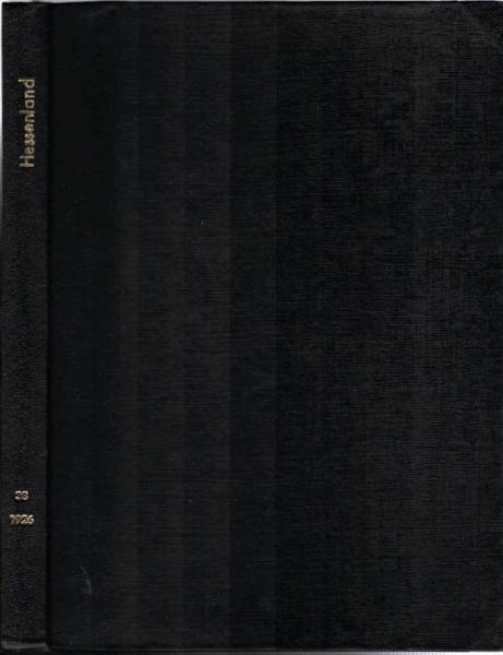 Hessenland. Illustrierte Montasblätter für Heimatforschung, Kunst und Literatur. 38. Jahrgang.