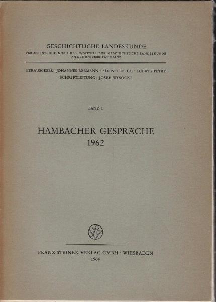 Hambacher Gespräche : 1962.