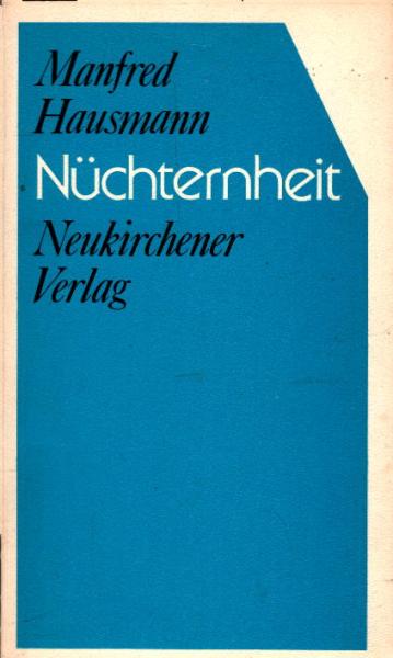 Nüchternheit : Predigten.