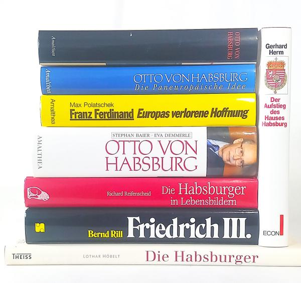 Die Habsburger. Konvolut von 8 Büchern über das Haus Habsburg.