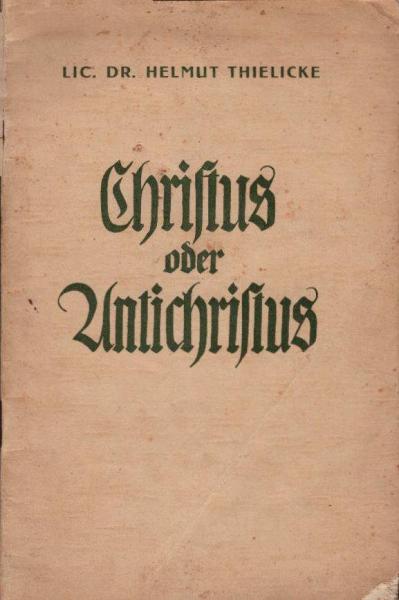 Christus oder Antichristus? : Der Mythus unseres Jh. u. d. Verkündigung d. Kirche ; [Vortrag, gehalten am 8. Febr. 1935 auf d. Rheinisch-Westfälischen Gemeindetag "Unter dem Wort" in d. Gemarker Kirche zu Wuppertal-Barmen].