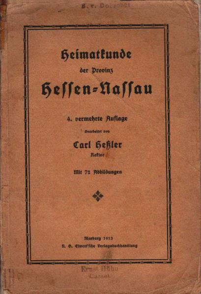 Heimatkunde der Provinz Hessen-Nassau
