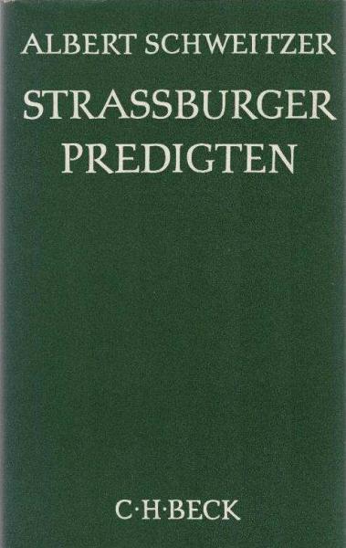 Strassburger Predigten.