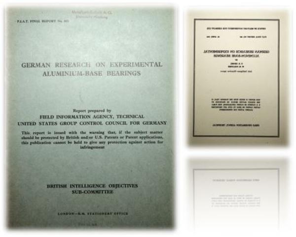 German Research On  Experimental Aluminium-Base Bearings. F.i.a.t. Final report No. 805