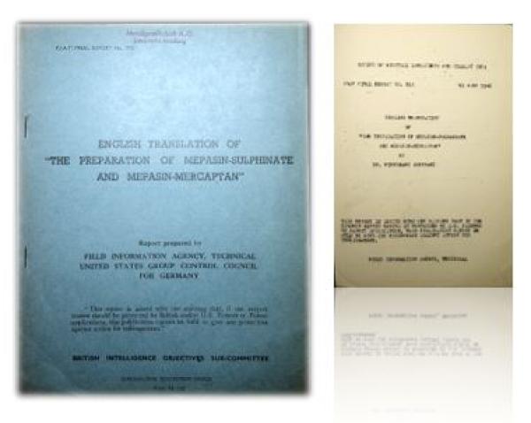 English Translation Of  "The Preparation Of Mepasin-Sulphinate And Mepasin-Mercaptan”. F.I.AT. Final Report No. 850.