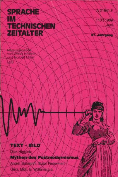 Sprache im technischen Zeitalter; 110/ 1989: Mythen des Postmodernismus