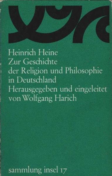 Zur Geschichte der Religion und Philosophie in Deutschland.