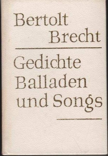 Gedichte, Balladen und Songs.