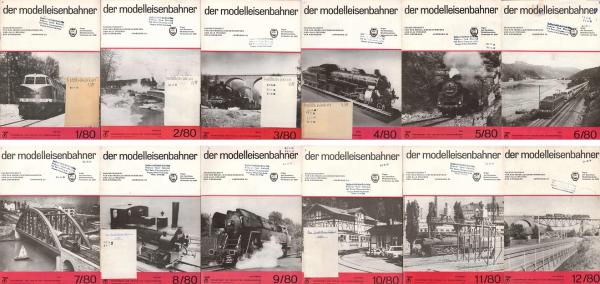 Der Modelleisenbahner. Fachzeitschrift für das Modelleisenbahnwesen und alle Freunde der Eisenbahn. Jahrgang 29, 1980 [Komplett].
