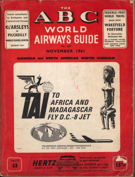 The ABC World Airways Guide. November 1961,  No. 329